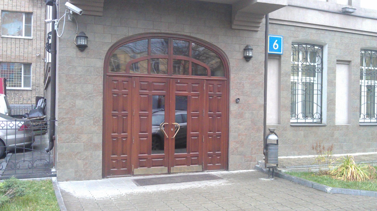 фасад дома, здание по адресу г Москва, пер 1-й Вышеславцев, д 6